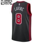 Maillot NBA Chicago Bulls Zach LaVine Nike 2023-24 City Edition Noir Swingman - Enfant